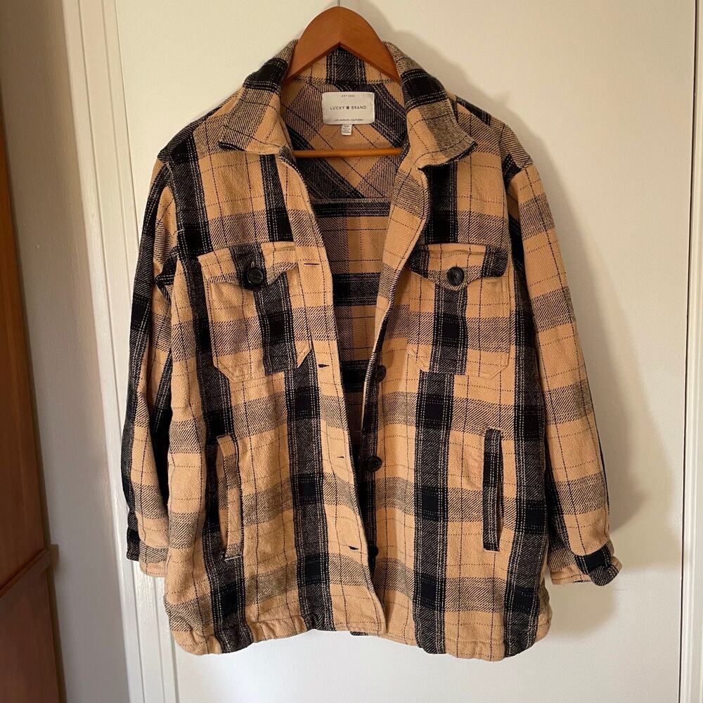 Lucky Brand buffalo check Flannel Shacket